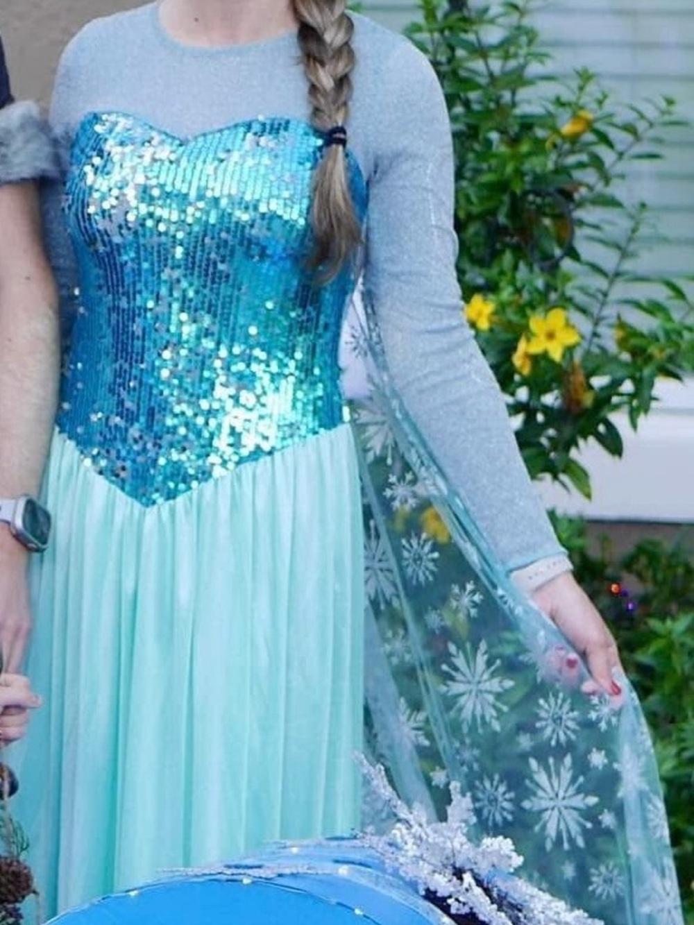 Elsa Blue Sequin Princess Ice Dress